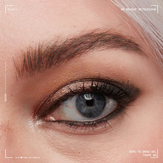 NYX Professional Makeup Zero To Brow Longwear Brow Gel 03 Taupe