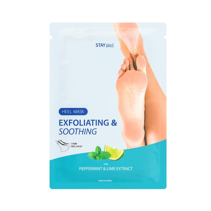 STAY Well Exfoliating & Soothing Heel Mask Peppermint & Lime