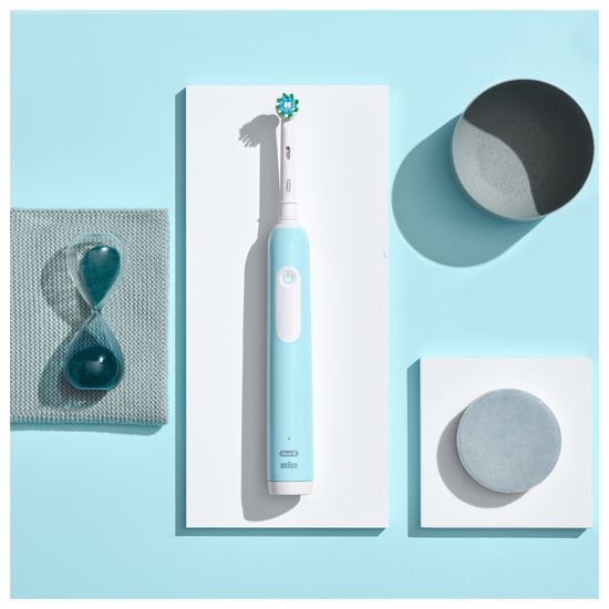 Oral-B Pro S1 Blå Eltandborste 2 Tandborsthuvuden Designed by Braun