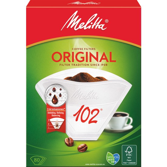 Melitta Kaffefilter 102 Vita 80-pack