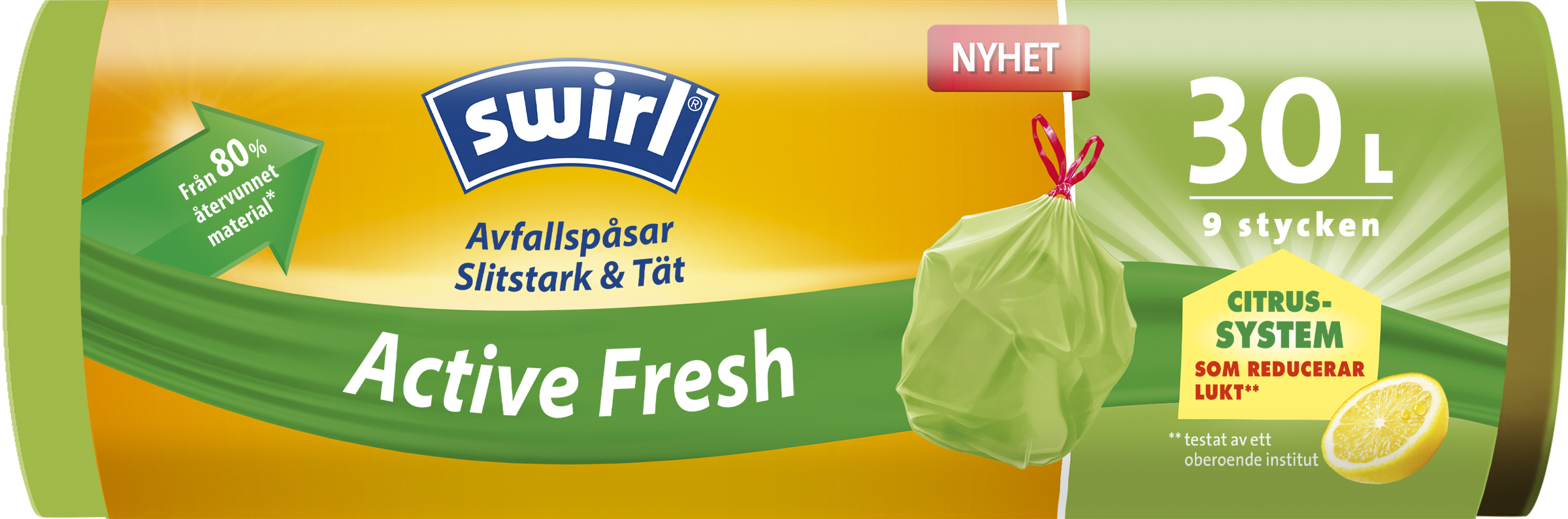Swirl Avfallspåse Active Fresh 30 liter