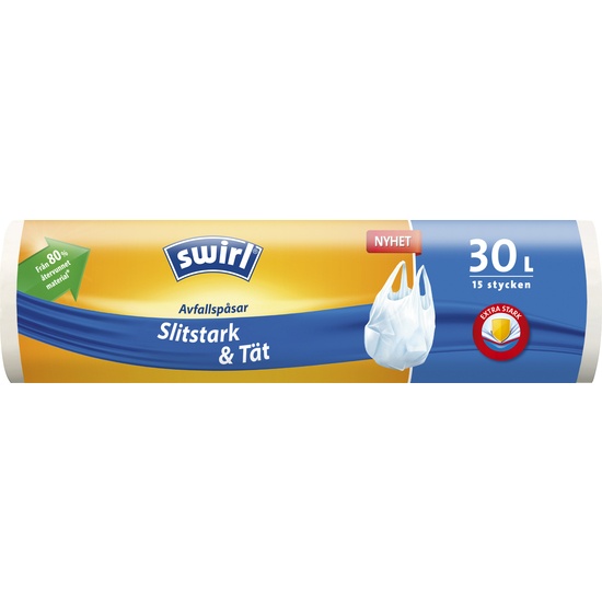 Swirl Avfallspåse Handtag 30 liter