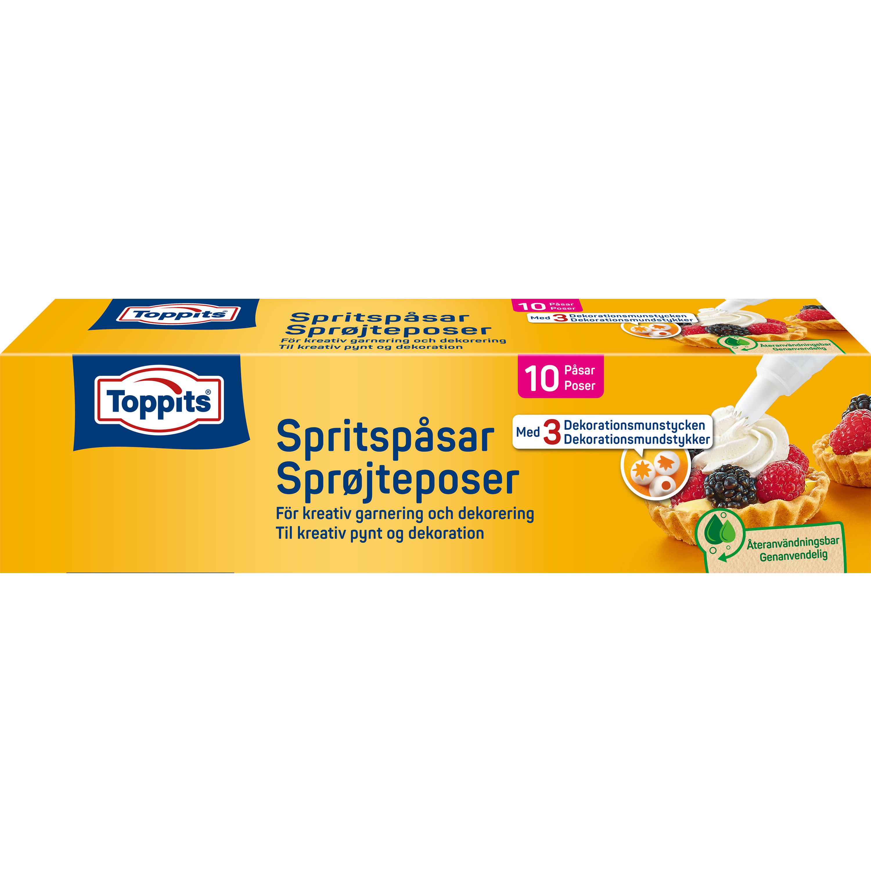 Toppits Spritspåsar + Munstycke