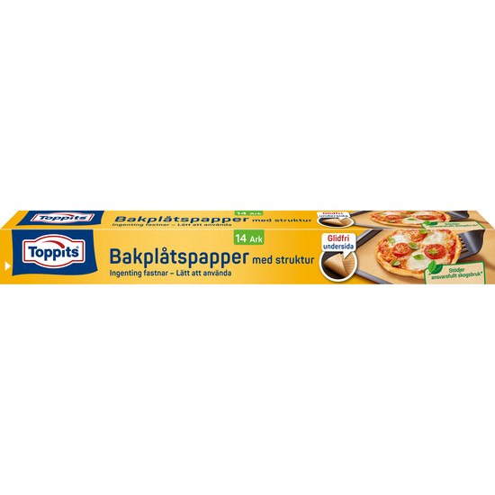 Toppits Bakplåtspapper Glidfri 14 ark