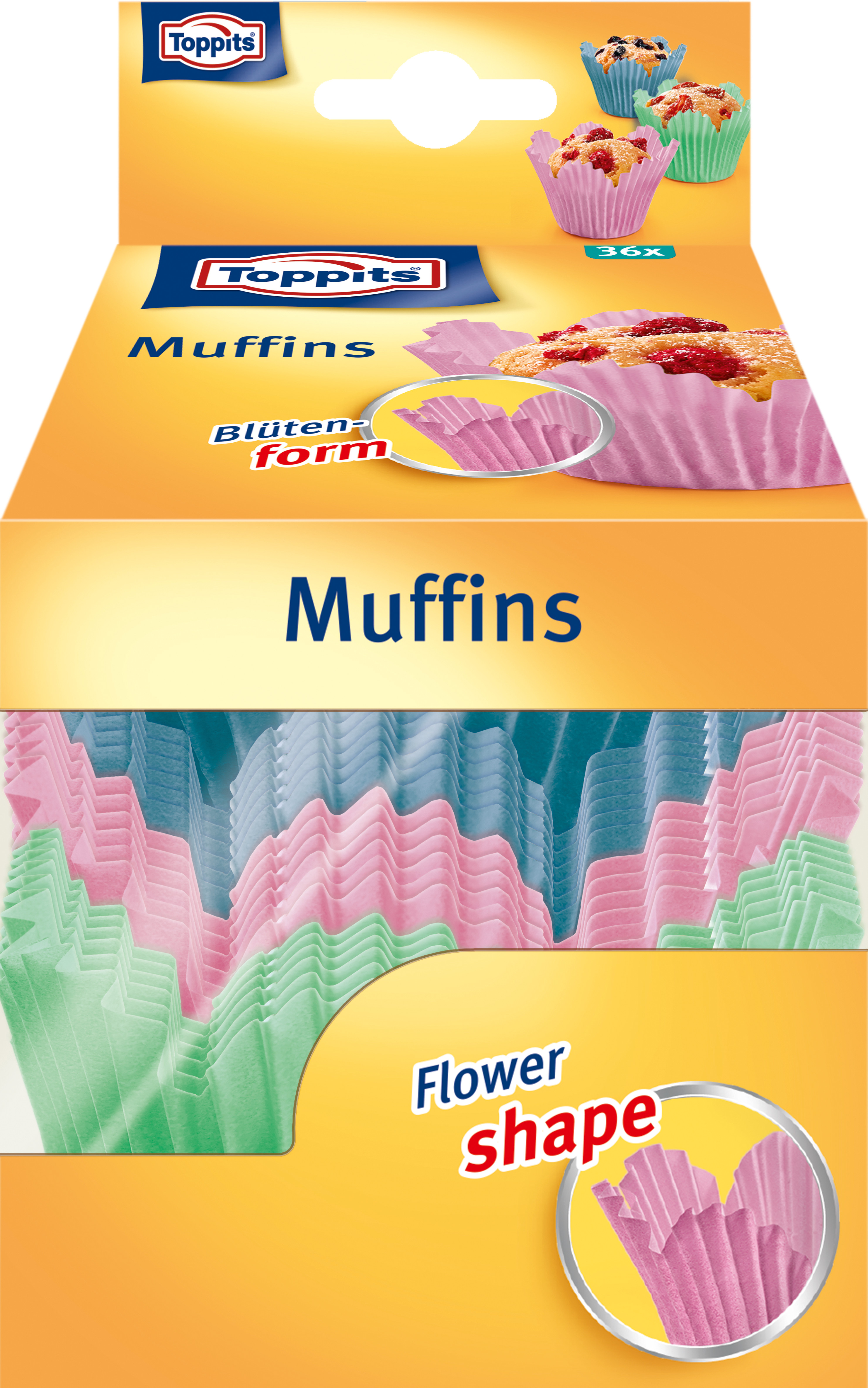 Toppits Muffinsformar Flower Shape 36-pack