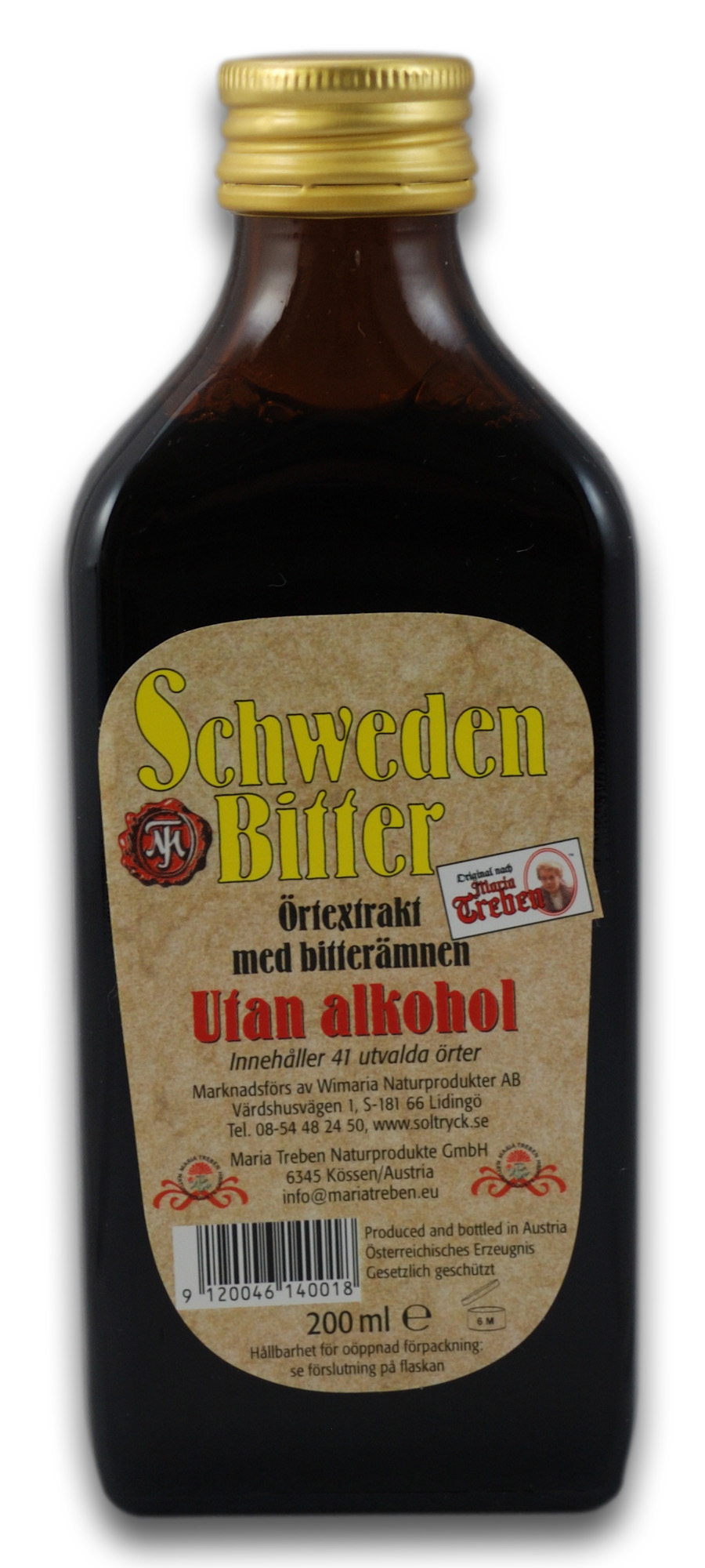 Maria Treben Schwedenbitter Utan Alkohol 200 ml