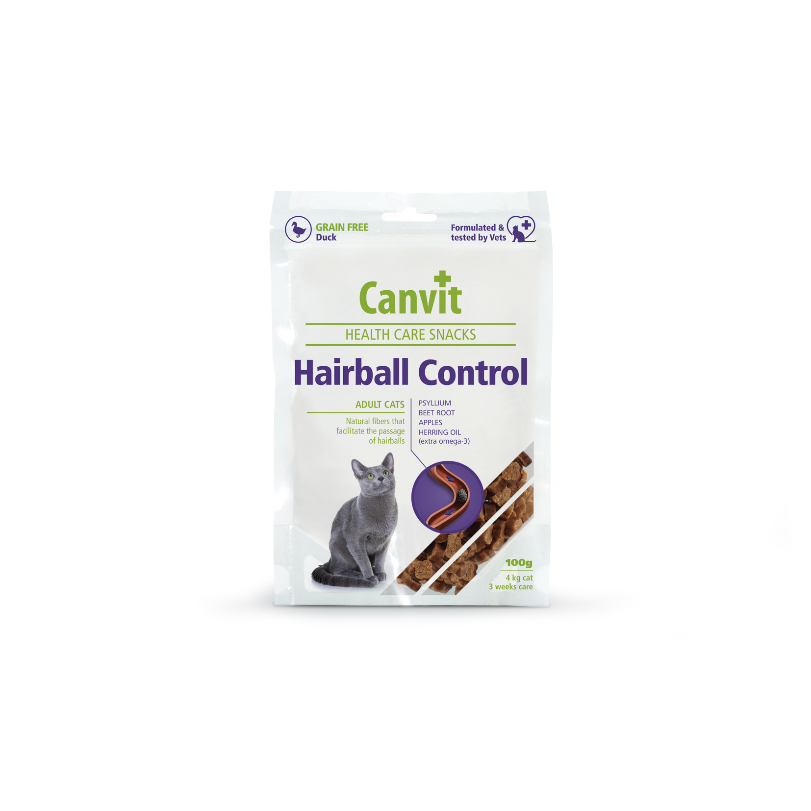 Canvit Health Care Cat Snack Hairball 100 g