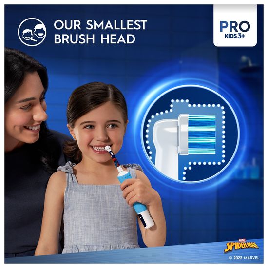 Oral-B Pro Kids Spider-Man Eltandborste för Barn Från 3 år