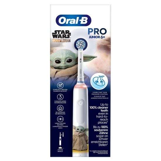 Oral-B Pro Junior Eltandborste Star Wars 2 Tandborsthuvuden från 6 år