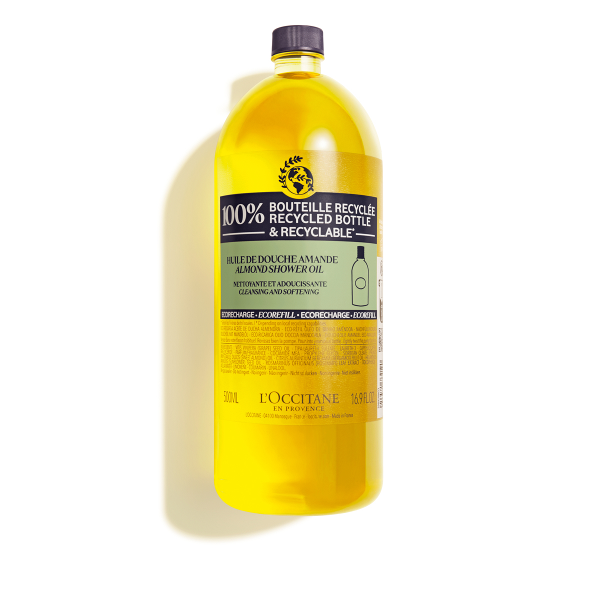 L’Occitane Almond Refill Shower Oil 500 ml