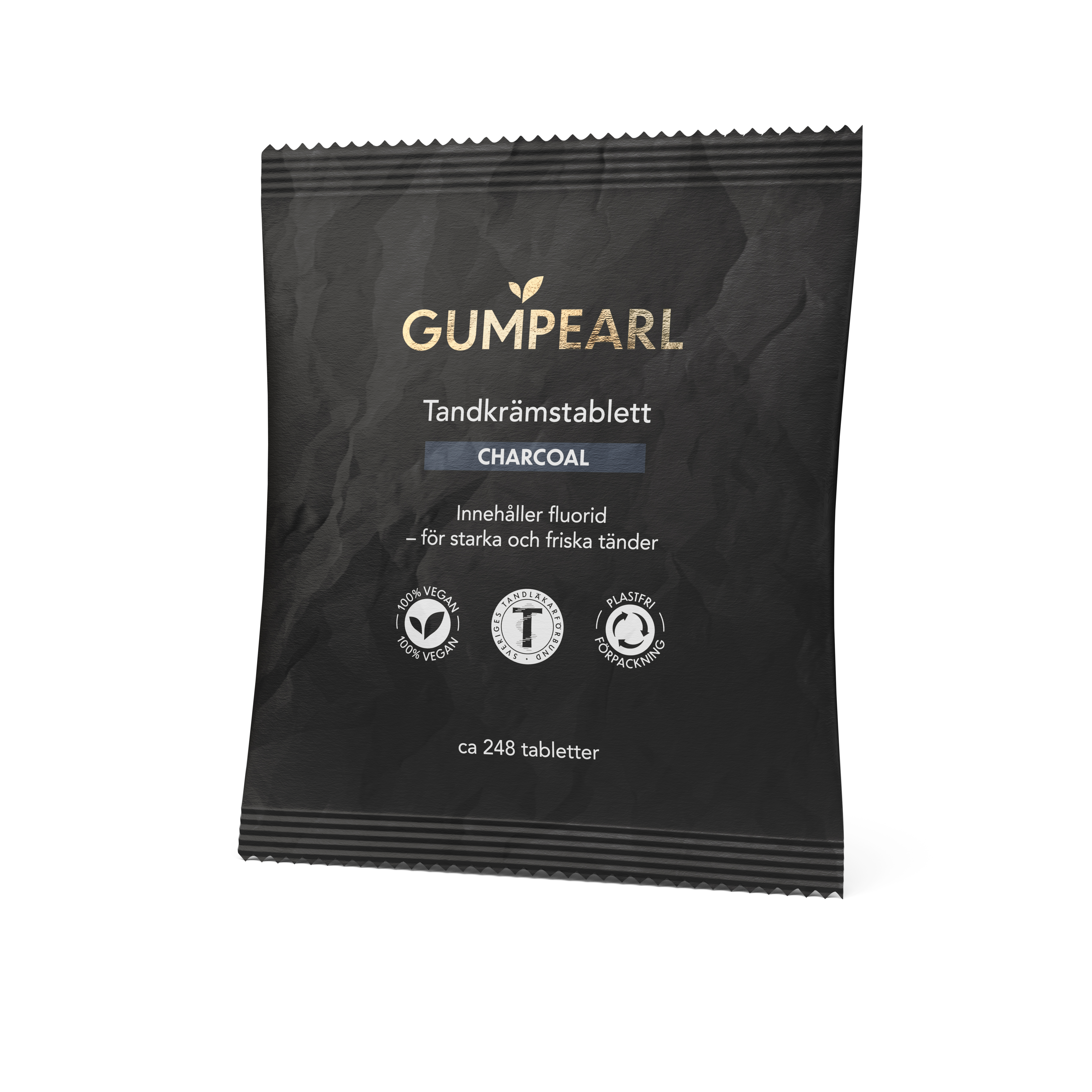 Gumpearl Charcoal Tandkrämstablett Refill 248 st