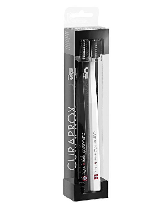 Curaprox Tandborstear White/Black 2-pack