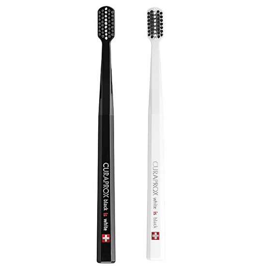 Curaprox Tandborstear White/Black 2-pack