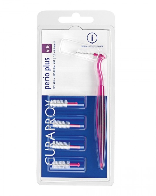  Curaprox Mellanrumsborste Perio Plus 406 Rosa