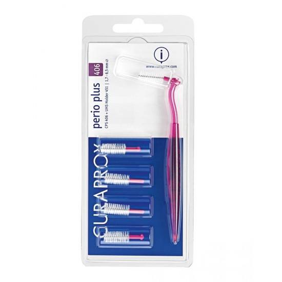 Curaprox Mellanrumsborste Perio Plus 406 Rosa