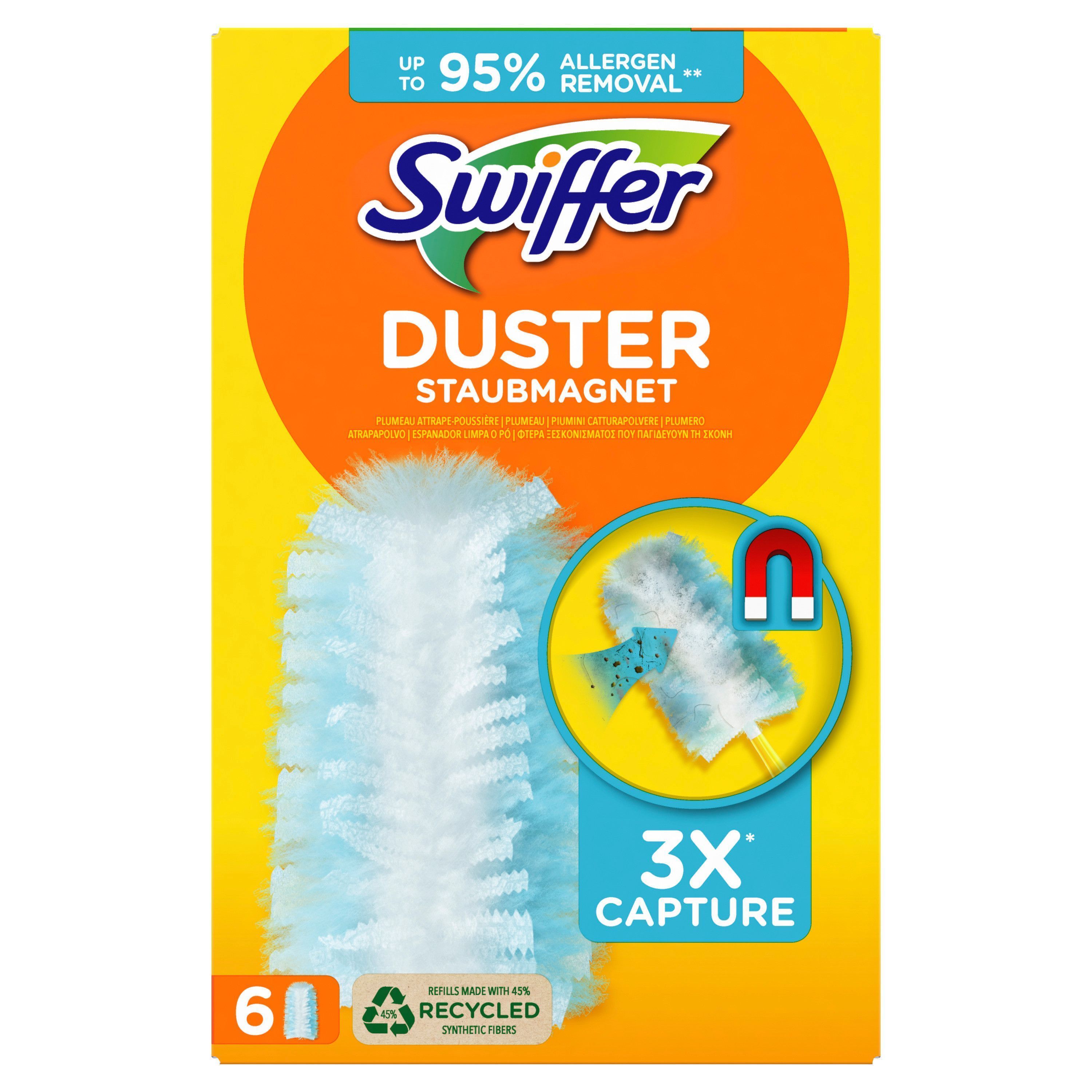 Swiffer Trap & Lock Dammvipprefiller 6 st