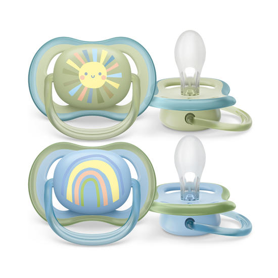 Philips Avent Ultra Air Napp 0-6 m Ljusblå/Grön 2 st