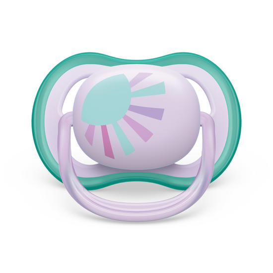 Philips Avent Ultra Air Napp 0-6 m Lila/Grön 2 st