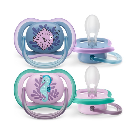Philips Avent Ultra Air Napp 6-18 månader Blå/Lila 2 st