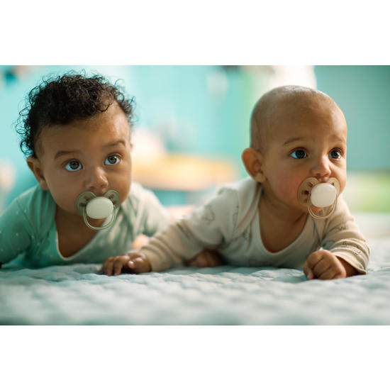 Philips Avent Ultra Soft Napp 0-6m Grön/Beige 2 st