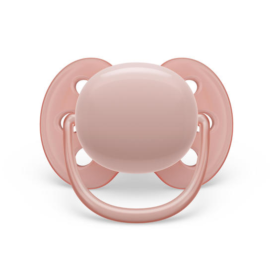 Philips Avent Ultra Soft Napp 0-6m Rosa/Lila 2 st