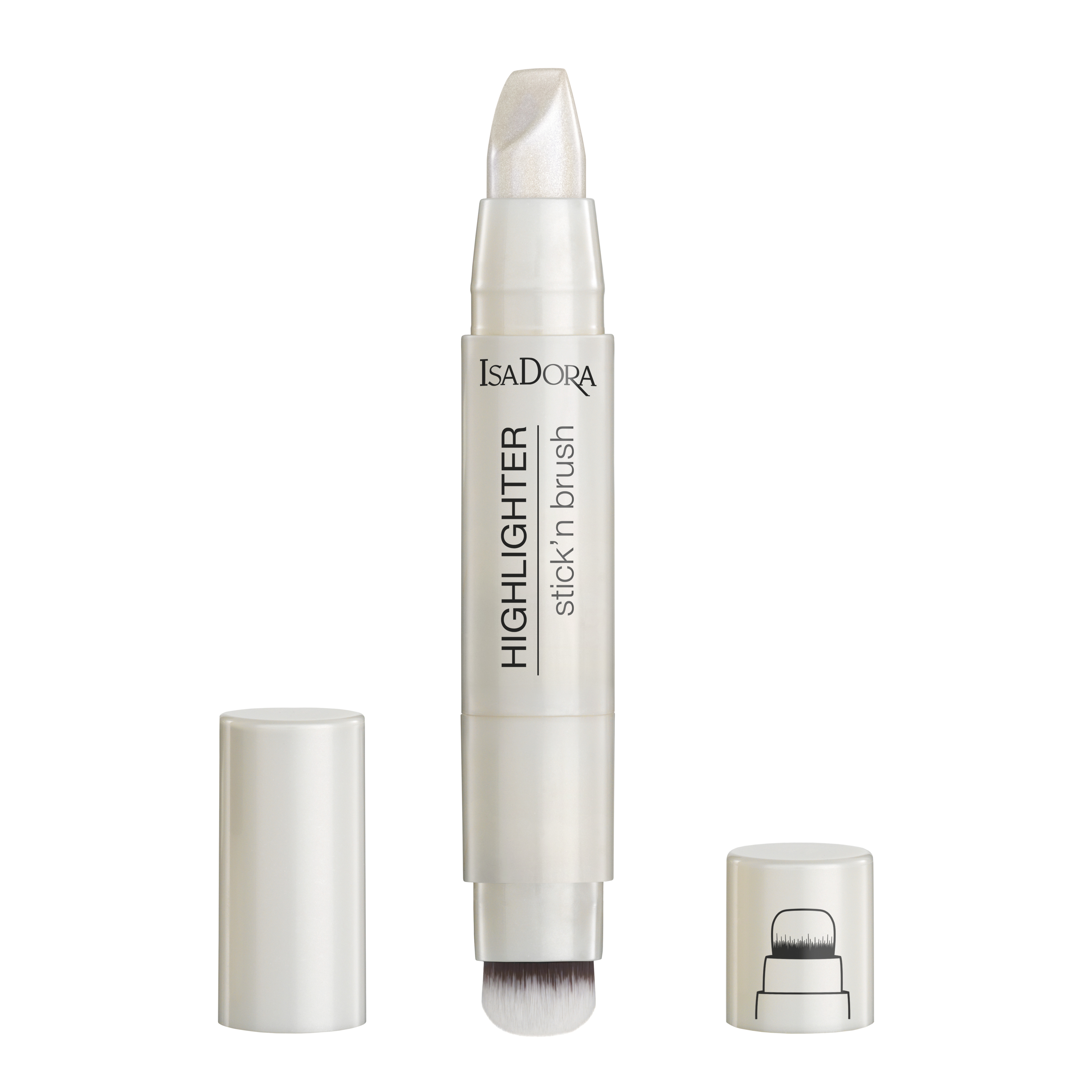 IsaDora Highlighter Stick'n Brush Frosty Glow 3,6 g