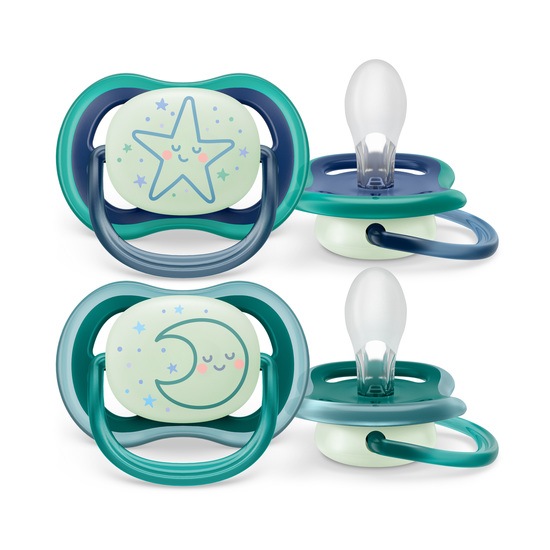 Philips Avent Ultra Air Nattnapp 6-18m Blå/Grön 2 st