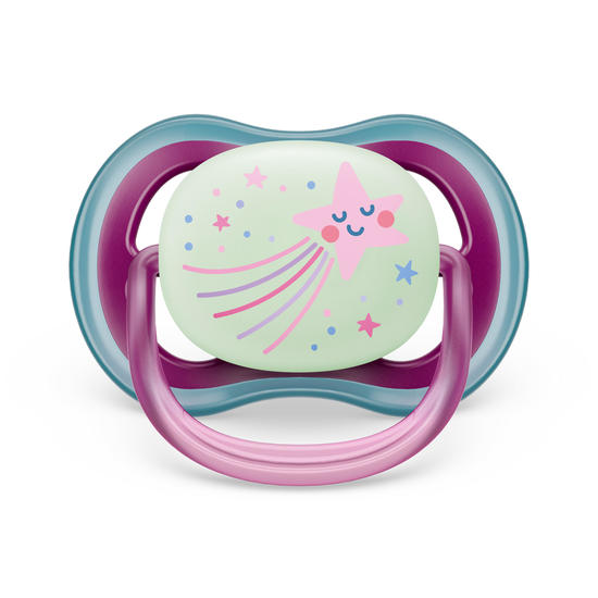 Philips Avent Ultra Air Nattnapp 6-18 månader Blå/Lila 2 st