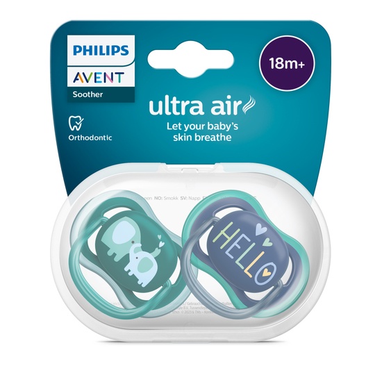 Philips Avent Ultra Air Napp 18m+ Grön/Blå 2 st
