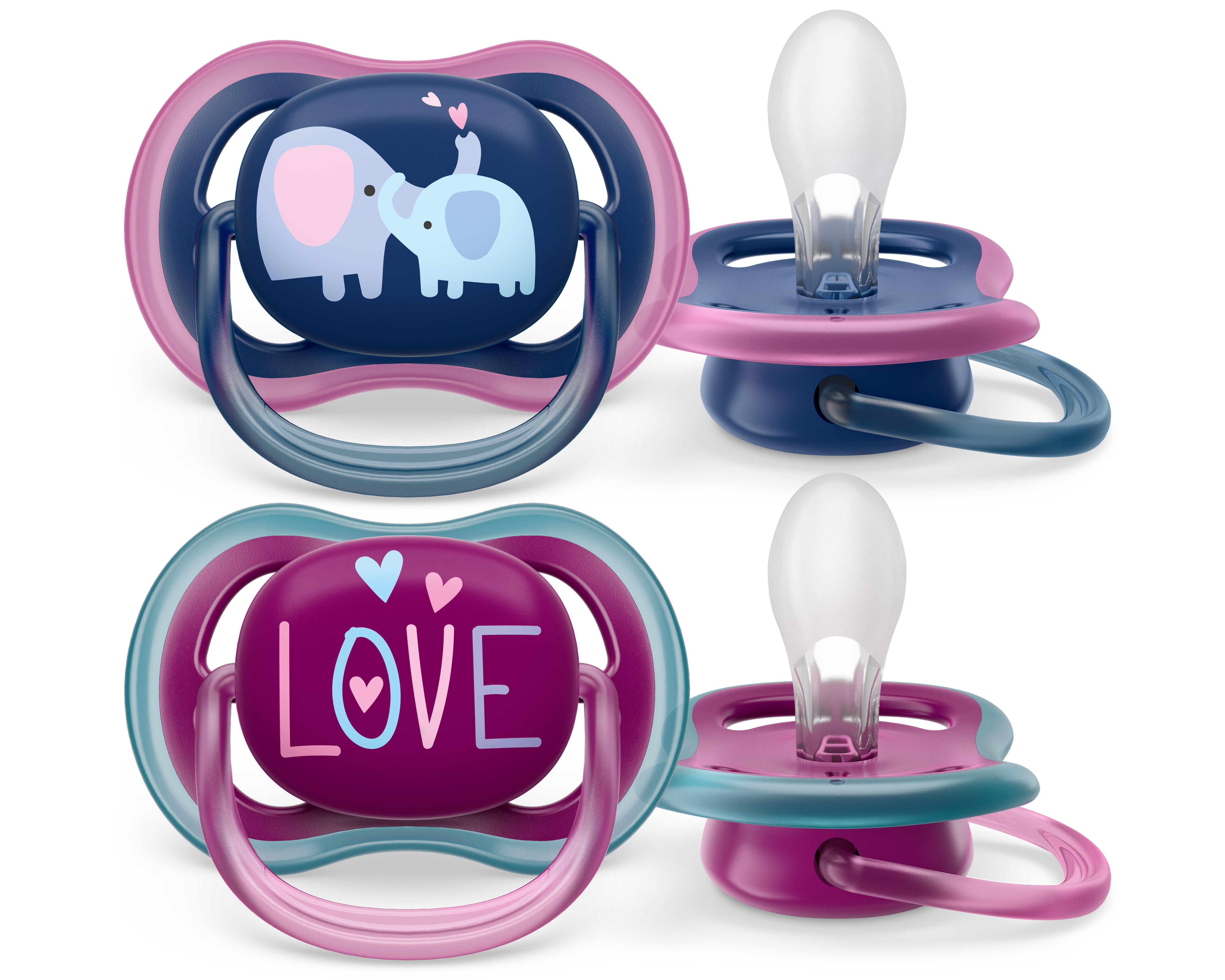Philips Avent Ultra Air Napp 18+ månader Lila/Blå 2-pack