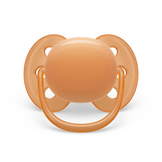 Philips Avent Ultra Soft Napp 6-18 mån Orange/Lila 2-pack