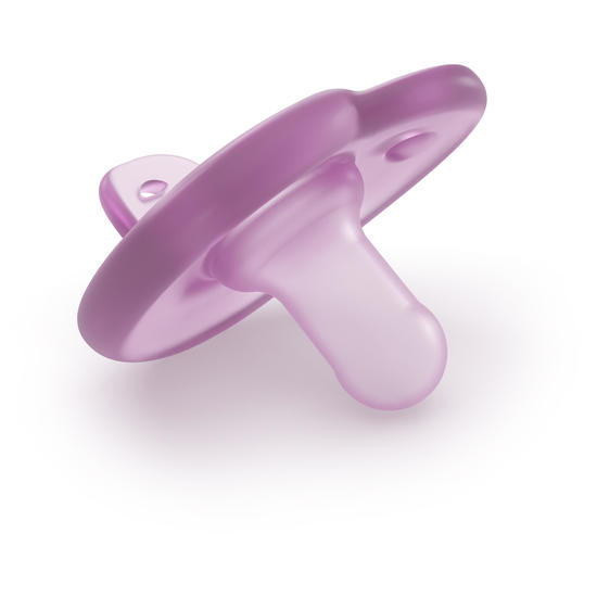 Philips Avent Curved Soothie 0-6 m Rosa/Ljusrosa 2 st