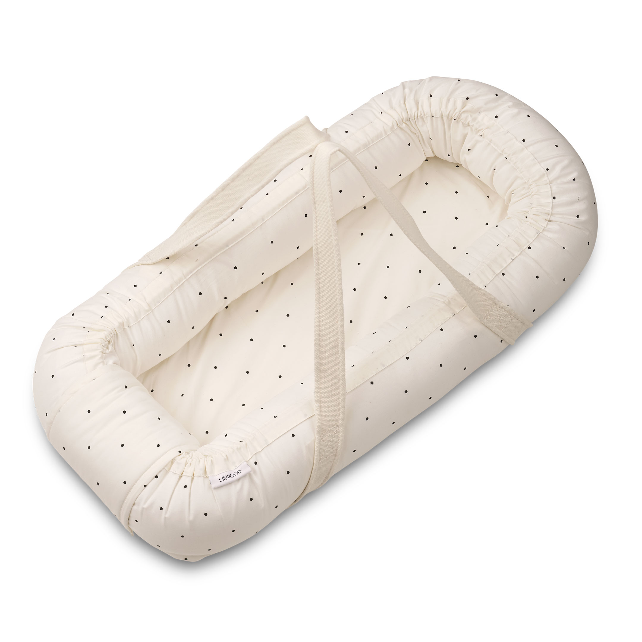LIEWOOD Gro Babynest Classic Dot Creme de la Creme
