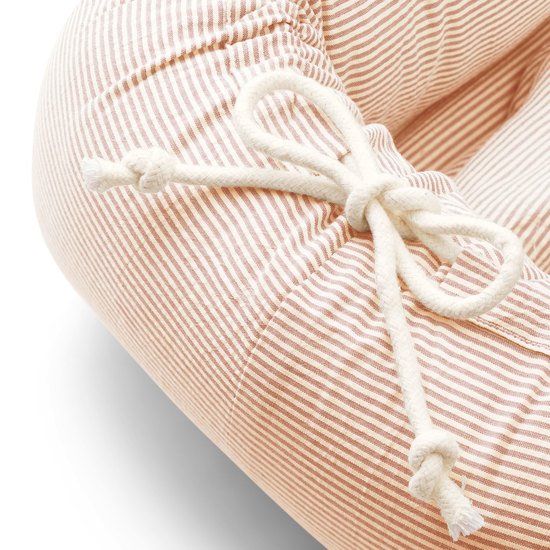 LIEWOOD Gro Babynest Stripe Tuscany Rose Sandy