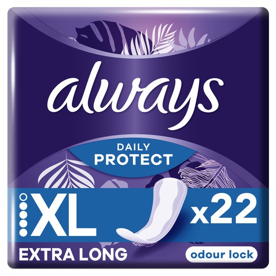 Always Daily Protect Extra Long Trosskydd med Luktkontroll 22 st