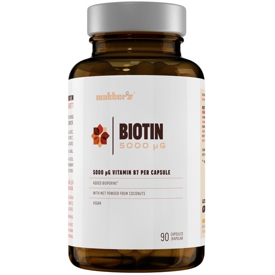 Matters Biotin 5000 µg + MCT & Bioperine 90 kapslar