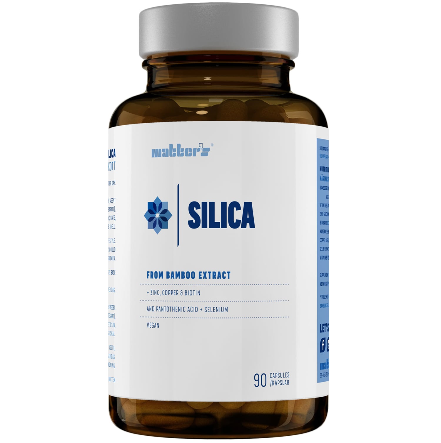 Matters Silica + Biotin, Zink, Koppar & Selen 90 kapslar