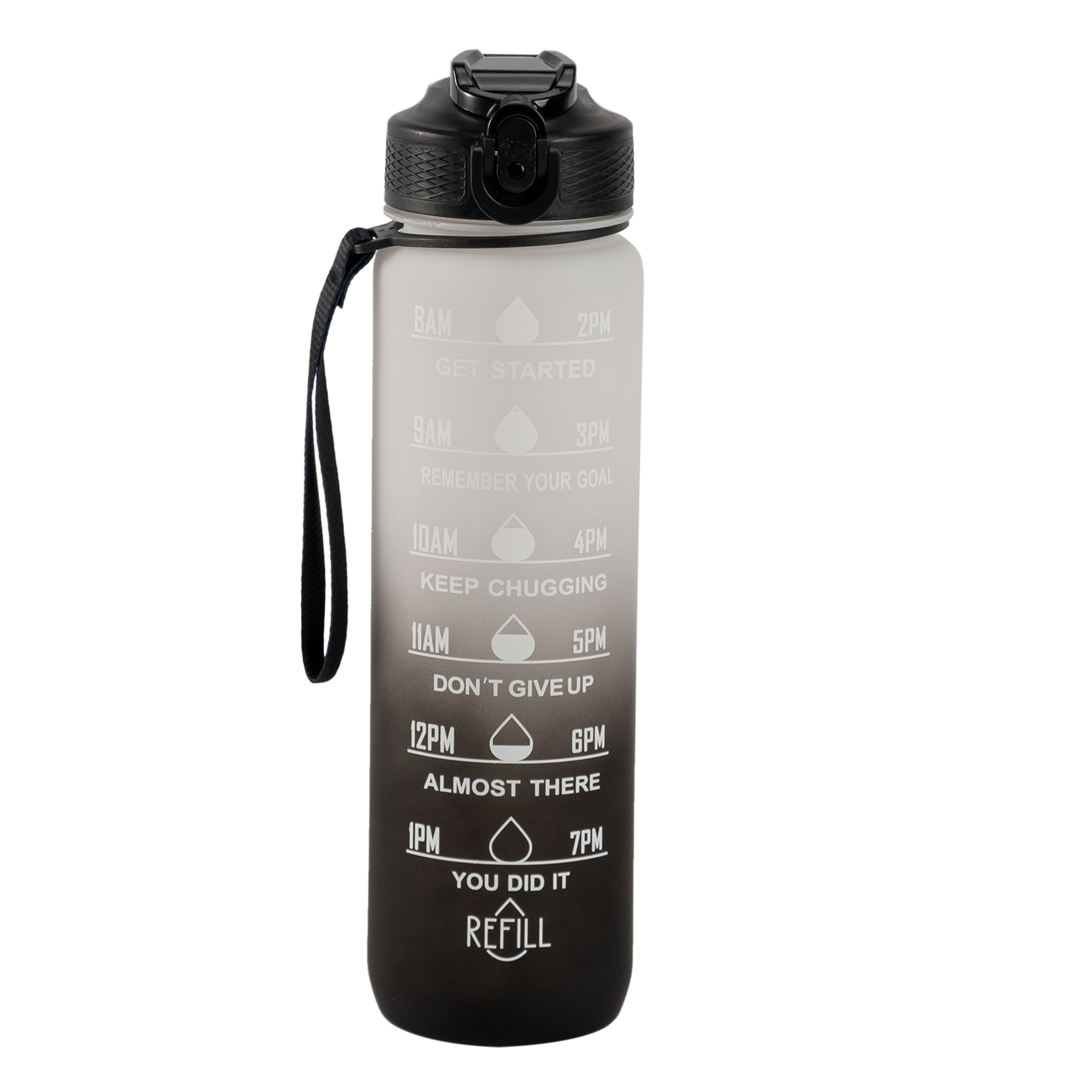 The Hollywood Motivational Bottle Black and White 1 liter