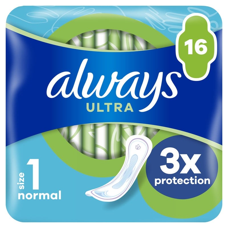 Always Ultra Sanitetsbindor Normal S1 16 st