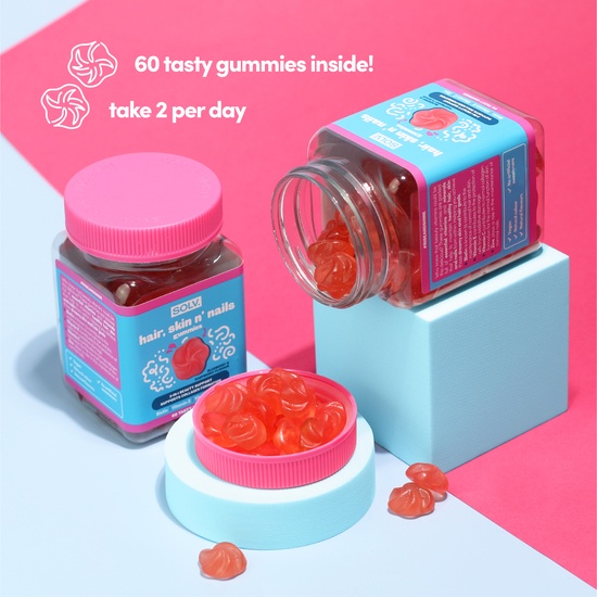 SOLV Hair-Skin-Nails 60 gummies