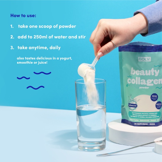 SOLV Beauty Collagen Unflavoured 225 g