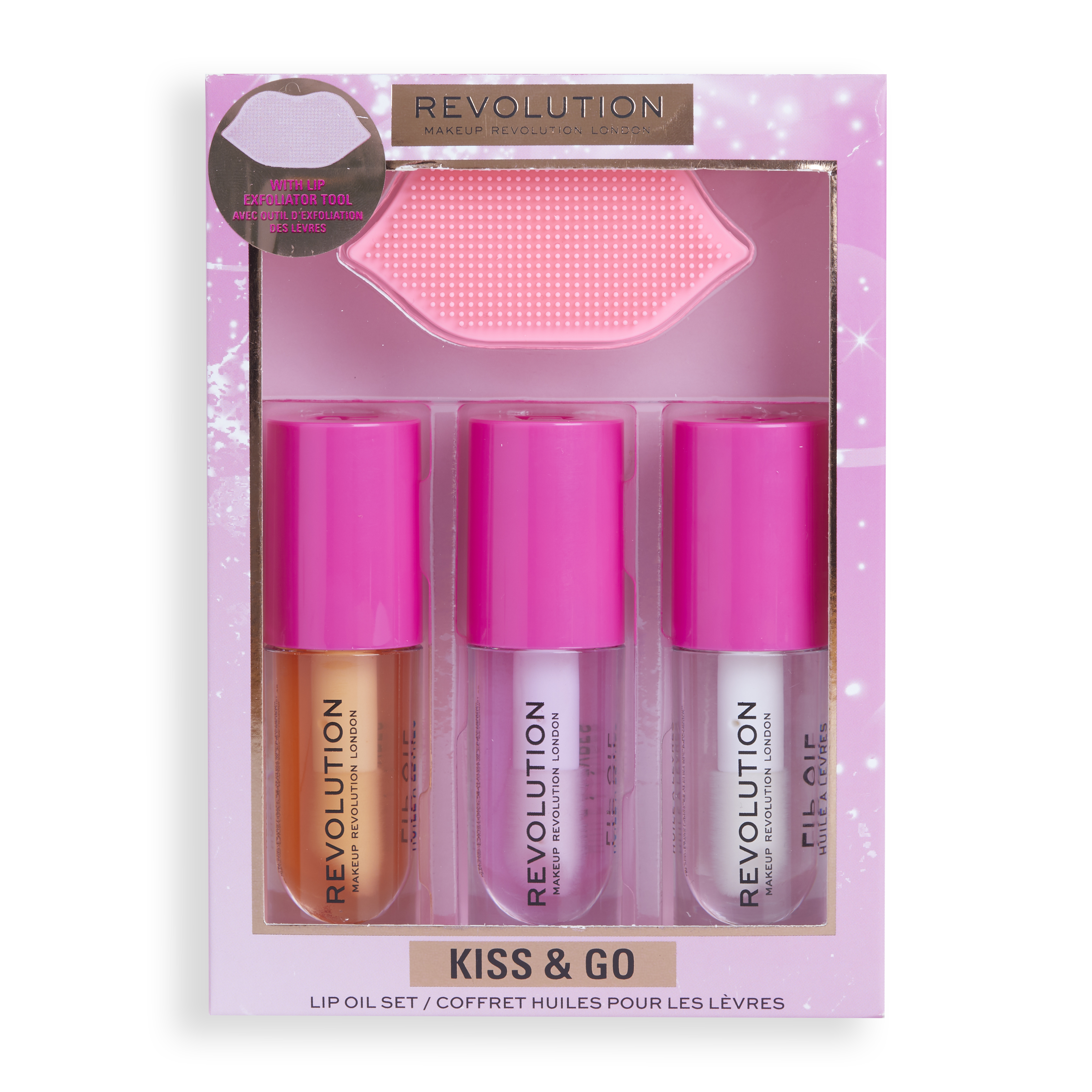 Revolution Beauty London Kiss & Go Glaze Lip Care Gift Set