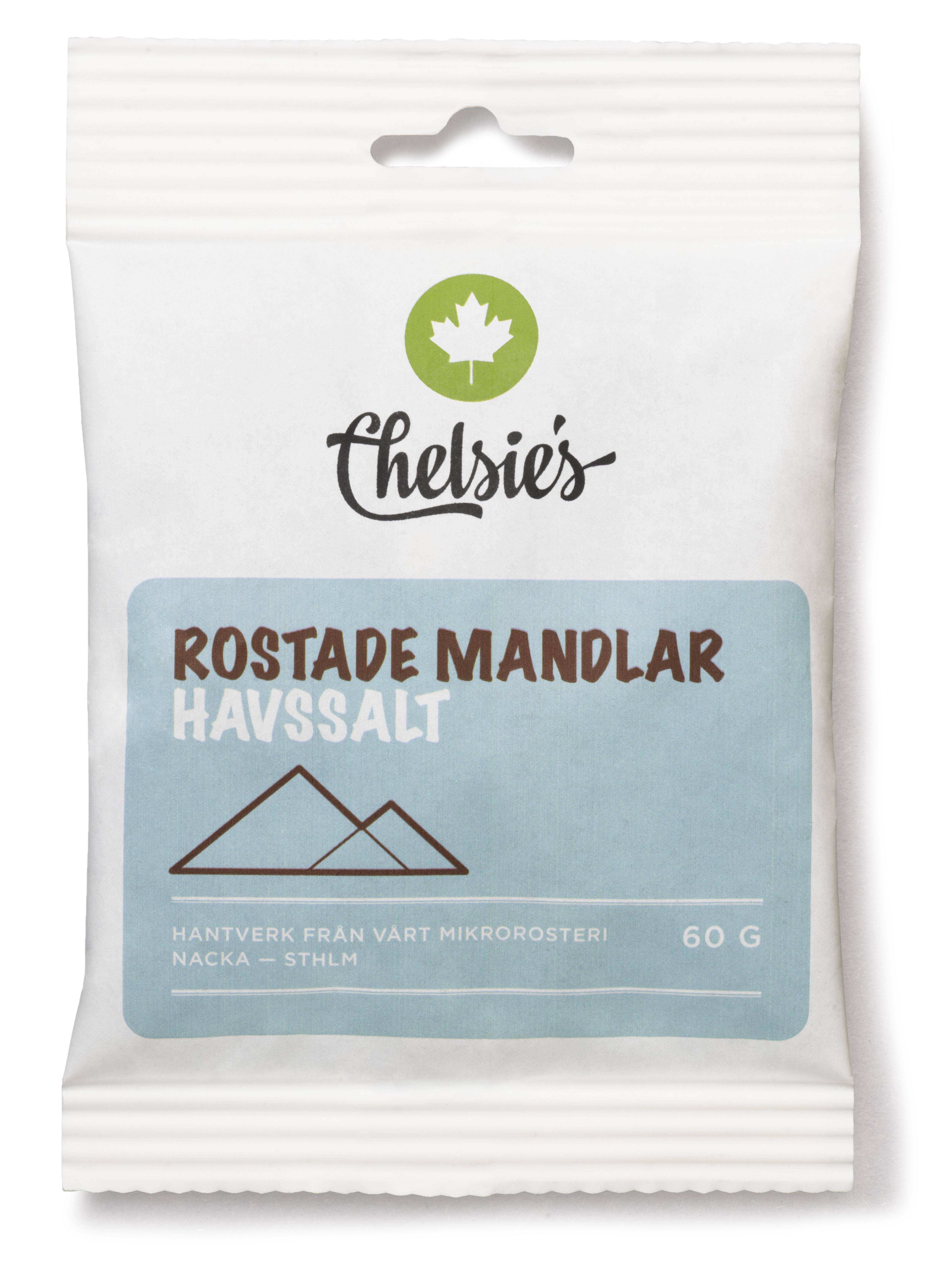 Chelsie's Rostade Mandlar Havssalt 60 g