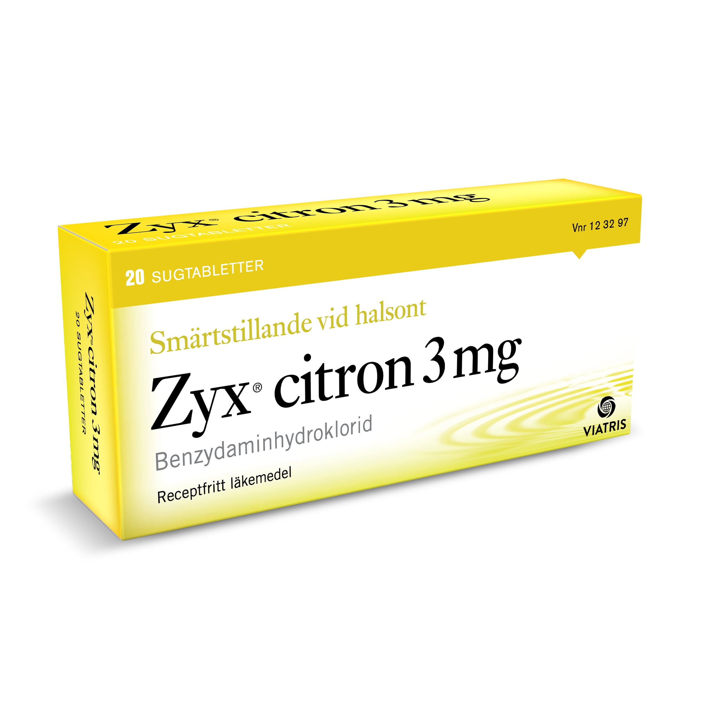 Zyx Citron sugtablett 3 mg 2 x 10 st