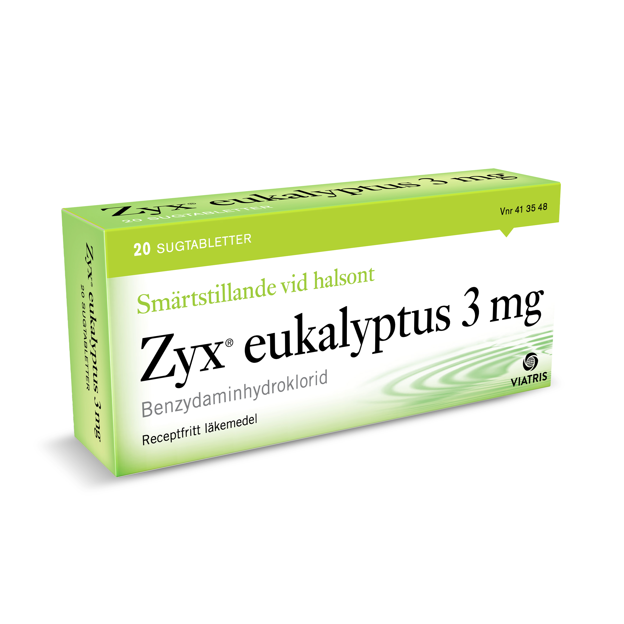 Zyx Eukalyptus sugtablett 3 mg 2 x 10 st