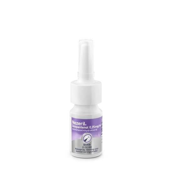 Nezeril Dexpantenol 0,25 mg/ml nässpray 7,5 ml - utan konserveringsmedel