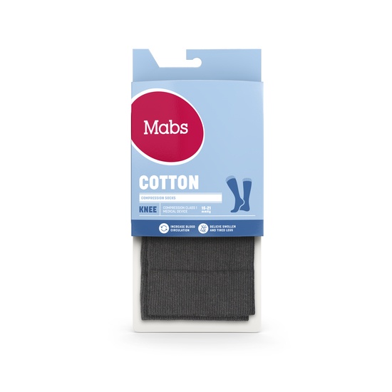 Mabs Cotton Knee Grey XXL