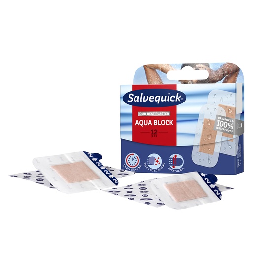 Salvequick Aqua Block plåster 12 st