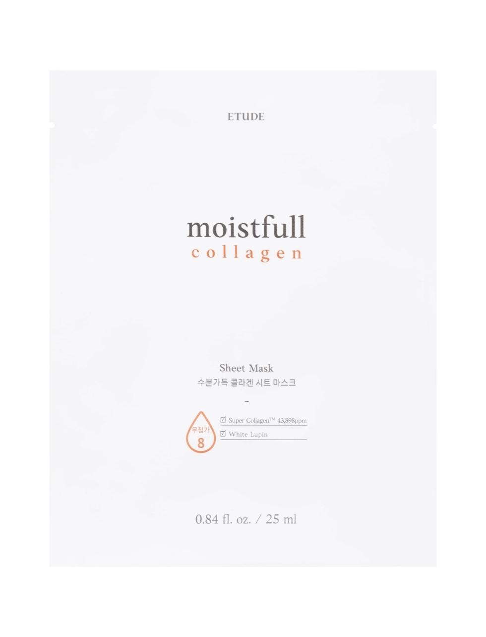 Etude Moistfull Collagen Sheet Mask 25 ml