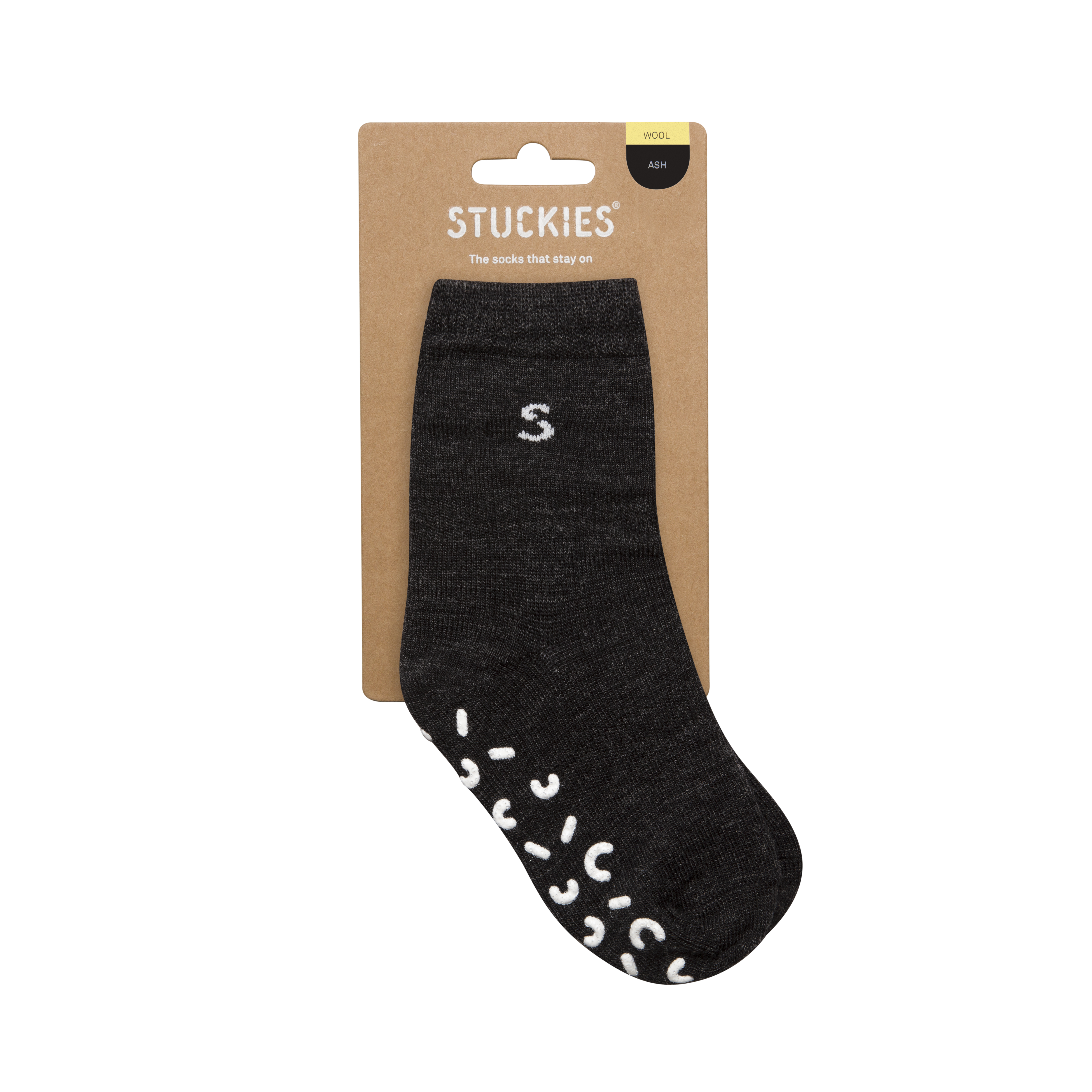 STUCKIES Ullstrumpor 22/24 2-3 år Ash